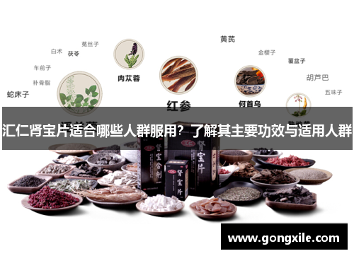 汇仁肾宝片适合哪些人群服用？了解其主要功效与适用人群